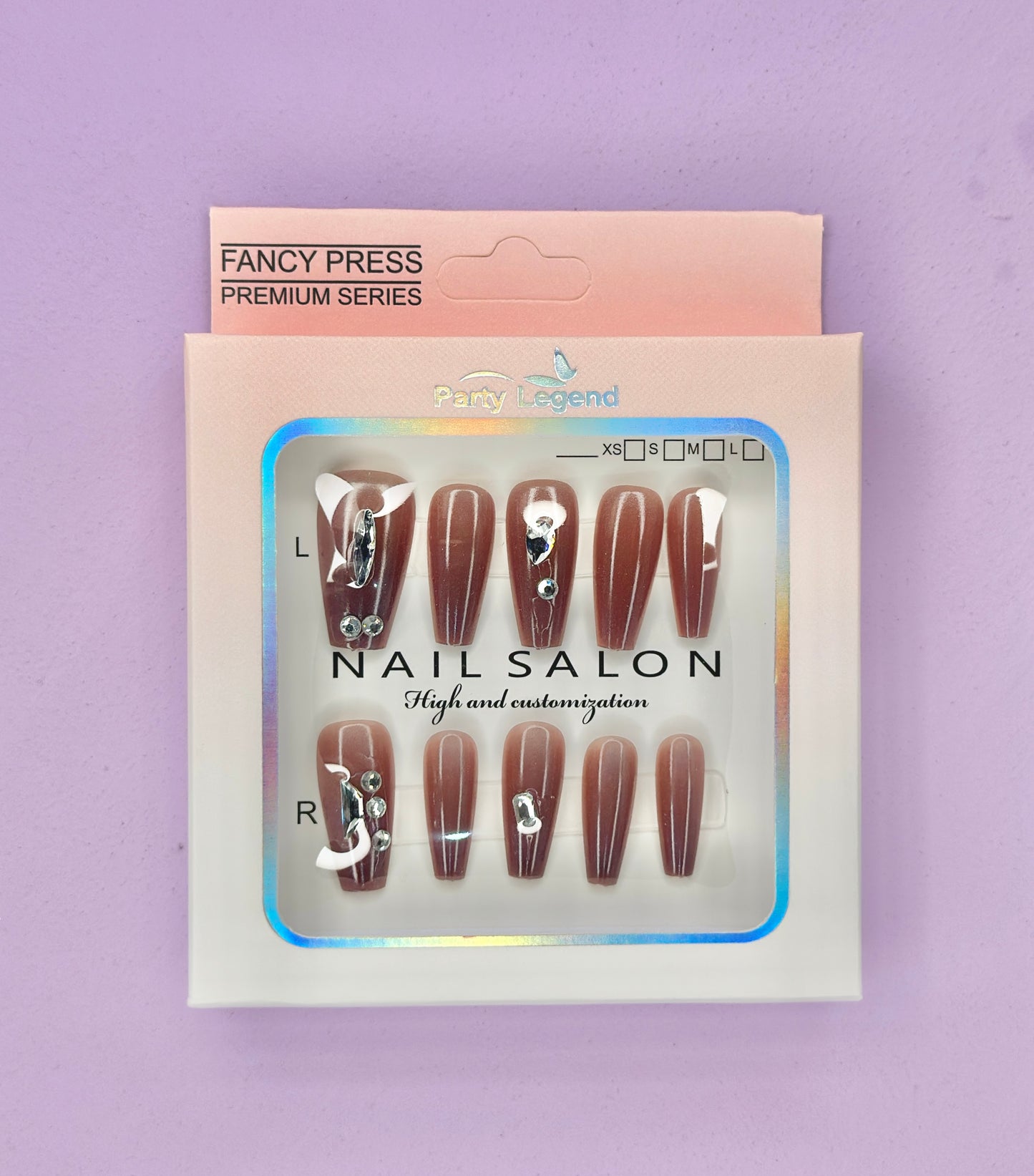 Fancy  Mahroon  Nails